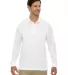 88192T Ash City Core 365 Men's Tall Performance Lo WHITE front view