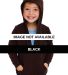 5197 American Apparel Toddler Fleece Raglan Zip-Up Black front view