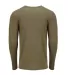 6071 Next Level Men's Triblend Long-Sleeve Crew Te in Military green back view