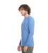 6071 Next Level Men's Triblend Long-Sleeve Crew Te in Vintage royal side view