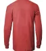 Tultex 0291TC Unisex Long Sleeve Tee Heather Red back view