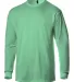 Tultex 0291TC Unisex Long Sleeve Tee Neo Mint front view