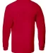 Tultex 0291TC Unisex Long Sleeve Tee Red back view