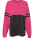 Boxercraft T14 Pom Pom Jersey Tee Fuchsia/ Charcoal front view