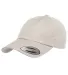 6245CM Yupoong Dad Hat Unstructured 6 Panel in Stone front view