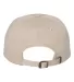 6245CM Yupoong Dad Hat Unstructured 6 Panel in Stone back view