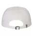 6245CM Yupoong Dad Hat Unstructured 6 Panel in White back view