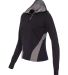 Augusta Sportswear 4812 Women's Freedom Performanc in Black/ graphite heather side view