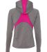 Augusta Sportswear 4812 Women's Freedom Performanc in Graphite heather/ power pink back view