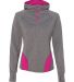 Augusta Sportswear 4812 Women's Freedom Performanc in Graphite heather/ power pink front view