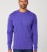 Cotton Heritage MC1182 Long Sleeve Cotton Tee in Purple front view