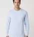 Cotton Heritage MC1182 Long Sleeve Cotton Tee in Light blue front view