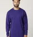 Cotton Heritage MC1182 Long Sleeve Cotton Tee in Purple front view