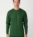 Cotton Heritage MC1182 Long Sleeve Cotton Tee in Forest green front view