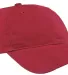 Port & Company CP77 Brushed Twill Dad Hat  Red front view