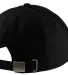 Port & Company CP82 Brushed Twill Cap  Black back view