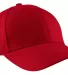 Port & Company CP82 Brushed Twill Cap  Red front view