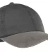 Port & Company CP83 Pigment-Dyed Dad Hat   Black/Pebble front view