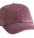 Port & Company CP84 Pigment-Dyed Dad Hat Maroon front view