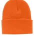 Port & Company CP90 Knit Beanie Neon Orange front view