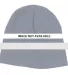 Port & Company CP91 Beanie Natural/Navy front view