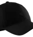 Port & Company CP96 Soft Brushed Canvas Dad Hat Black front view