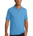 Port & Company KP55 Jersey Knit Polo Aquatic Blue front view