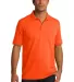 Port & Company KP55 Jersey Knit Polo Safety Orange front view