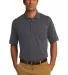 Port & Company KP55P Jersey Knit Pocket Polo Charcoal front view