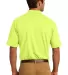 Port & Company KP55P Jersey Knit Pocket Polo Safety Green back view