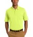 Port & Company KP55P Jersey Knit Pocket Polo Safety Green front view