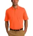 Port & Company KP55P Jersey Knit Pocket Polo Safety Orange front view