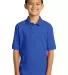 Port & Company KP55Y Youth 5.5-Ounce Jersey Knit P Royal front view