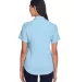 M570W Harriton Ladies' Bahama Cord Camp Shirt CLOUD BLUE back view
