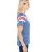 Augusta Sportswear 3011 Ladies Fanatic T-Shirt in Royal/ red/ white side view
