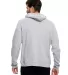 US Blanks 8010US Unisex Heavy Terry Tri-Blend Zip  Silver back view