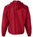 Augusta 3130 Pullover Rain Jacket with Pocket in Red back view