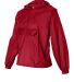 Augusta 3130 Pullover Rain Jacket with Pocket in Red side view
