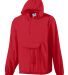 Augusta 3130 Pullover Rain Jacket with Pocket in Red front view