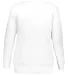 LAT 3862 Curvy Collection Ladies Slouchy French Te WHITE back view