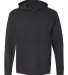 Comfort Colors 4900 Garment Dyed Hooded Long Sleev Black front view