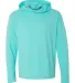 Comfort Colors 4900 Garment Dyed Hooded Long Sleev Lagoon front view