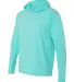 Comfort Colors 4900 Garment Dyed Hooded Long Sleev Lagoon side view