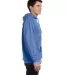 Comfort Colors 1567 Garment Dyed Hooded Pullover S in Flo blue side view