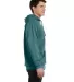 Comfort Colors 1567 Garment Dyed Hooded Pullover S in Blue spruce side view