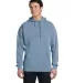 Comfort Colors 1567 Garment Dyed Hooded Pullover S in Ice blue front view
