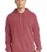 Comfort Colors 1567 Garment Dyed Hooded Pullover S in Crimson front view