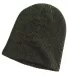 BA524 Big Accessories Ribbed Marled Beanie OLIVE/ BLACK front view