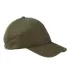 BA529 Big Accessories Washed Baseball Cap OLIVE front view