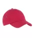 BA529 Big Accessories Washed Baseball Cap in Red front view